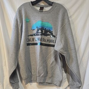 Tony Hawk Gray California Republic Crewneck Sweater